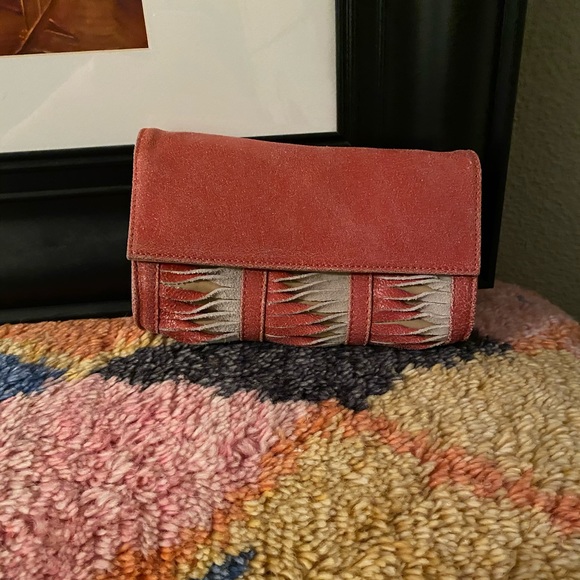 Leather clutch/crossbody bag - Picture 1 of 4
